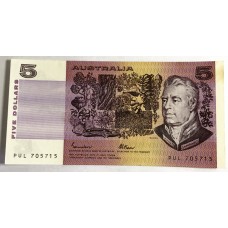 AUSTRALIA 1985 . FIVE 5 DOLLARS BANKNOTE . JOHNSTON/FRASER